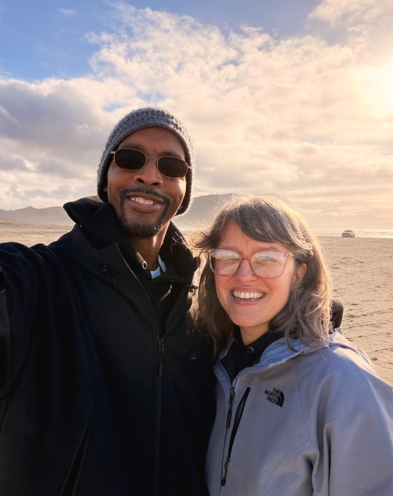 William & Brandi at beach